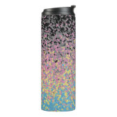 Bouteilles Isothermes Drapeau de fierté polygender pixelisé funky tripan (Tourné sur la gauche)