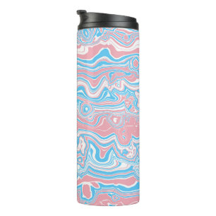 Bouteilles Isothermes Drapeau de fierté trans Trippsy Boho Groovy Bandes
