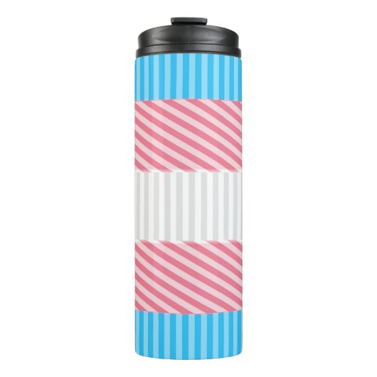 Bouteilles Isothermes Drapeau de fierté transgenre abstrait (Devant)