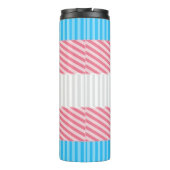Bouteilles Isothermes Drapeau de fierté transgenre abstrait (Dos)