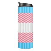 Bouteilles Isothermes Drapeau de fierté transgenre abstrait (Tourné sur la droite)