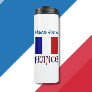 Bouteilles Isothermes Drapeau de France Personnalisé