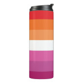 Bouteilles Isothermes Drapeau de la fierté lesbienne (Tourné sur la gauche)