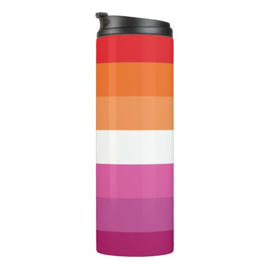 Bouteilles Isothermes Drapeau de la fierté lesbienne (Tourné sur la droite)