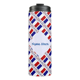 Bouteilles Isothermes Drapeau de la France en mosaïque personnalisé