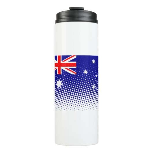 Bouteilles Isothermes Drapeau De L'Australie Avec Effet Halftone (Devant)