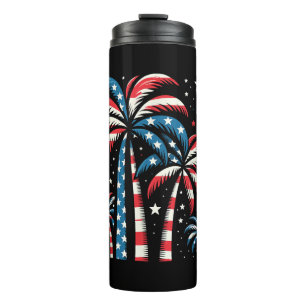 Bouteilles Isothermes Drapeau de l'été 4 juillet