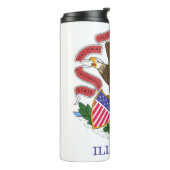 Bouteilles Isothermes Drapeau de l'Illinois (Tourné sur la gauche)