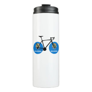 Bouteilles Isothermes Drapeau de l'Oklahoma à vélo