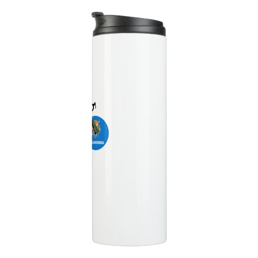 Bouteilles Isothermes Drapeau de l'Oklahoma à vélo (Tourné sur la droite)