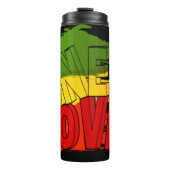 Bouteilles Isothermes Drapeau de reggae, One Love, Rasta (Devant)