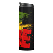 Bouteilles Isothermes Drapeau de reggae, One Love, Rasta (Tourné sur la droite)