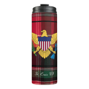 Bouteilles Isothermes Drapeau des îles Vierges américaines St. Croix Mad
