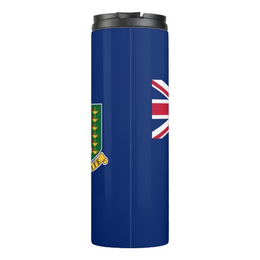 Bouteilles Isothermes Drapeau des îles Vierges britanniques (Dos)