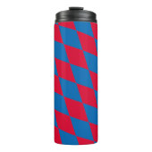 Bouteilles Isothermes Drapeau diamant Bavière bleu et rouge Motif (Devant)