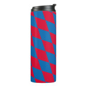 Bouteilles Isothermes Drapeau diamant Bavière bleu et rouge Motif (Tourné sur la gauche)