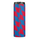 Bouteilles Isothermes Drapeau diamant Bavière bleu et rouge Motif (Dos)