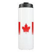 Bouteilles Isothermes Drapeau Du Canada À Effet Halfton (Devant)
