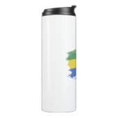 Bouteilles Isothermes Drapeau Gabon (Tourné sur la gauche)
