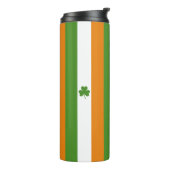 Bouteilles Isothermes Drapeau irlandais de la Saint Patrick avec Shamroc (Tourné sur la gauche)