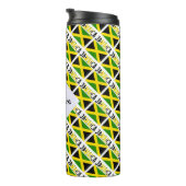 Bouteilles Isothermes Drapeau jamaïcain avec ton nom (Tourné sur la droite)