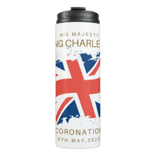 Bouteilles Isothermes Drapeau King Charles III Union Jack