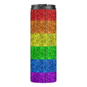Bouteilles Isothermes Drapeau LGBT vibrante parties scintillant arc-en-c (Dos)