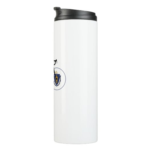 Bouteilles Isothermes Drapeau Massachusetts Cyclisme (Tourné sur la droite)