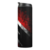 Bouteilles Isothermes Drapeau Motif de point de Trinité-et-Tobago avec n (Tourné sur la droite)