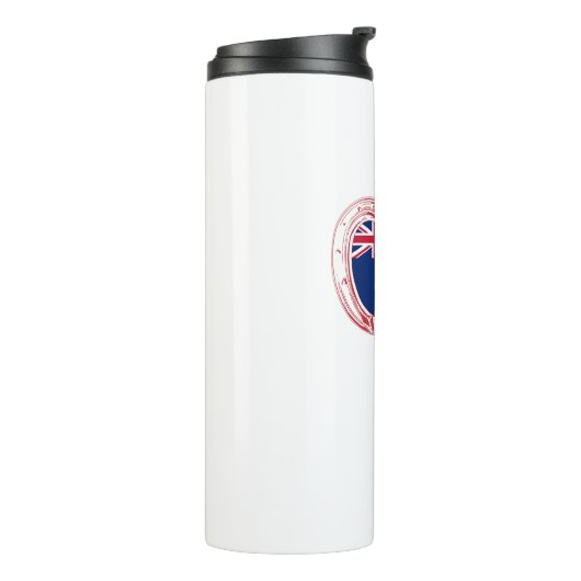 Bouteilles Isothermes Drapeau néo-zélandais Escalade carabiner (Tourné sur la gauche)