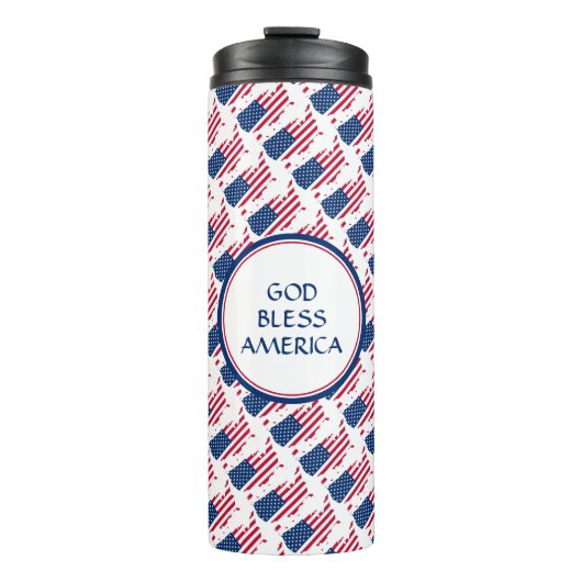 Bouteilles Isothermes Drapeau patriotique américain AMÉRICAIN (Devant)