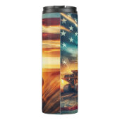 Bouteilles Isothermes Drapeau patriotique de construction (Dos)