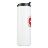 Bouteilles Isothermes Drapeau Suisse Escalade carabiner (Tourné sur la gauche)