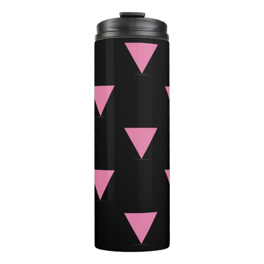 Bouteilles Isothermes Drapeau triangle rose de SlipperyJoe symbol rose v (Devant)