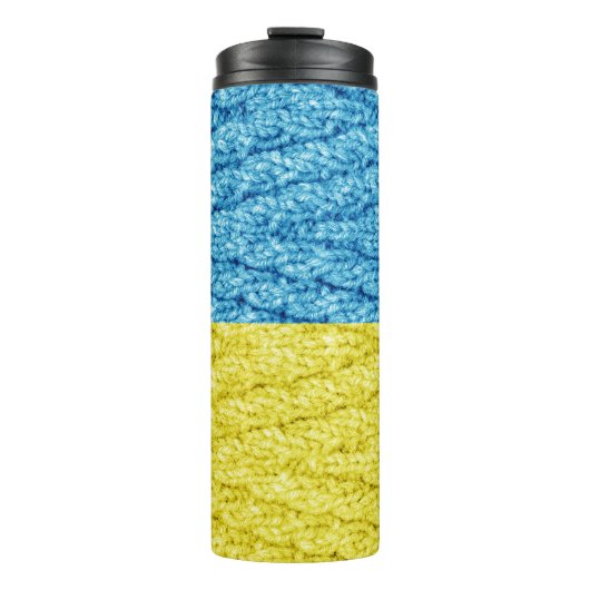 Bouteilles Isothermes drapeau tricoté ukrainien (Devant)