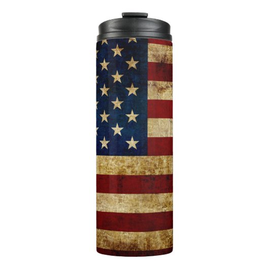 Bouteilles Isothermes Drapeau USA / Grunged (Devant)