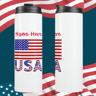 Bouteilles Isothermes Drapeau USA Personnalisé