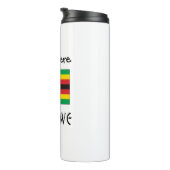 Bouteilles Isothermes Drapeau zimbabwéen personnalisé (Tourné sur la droite)