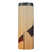 Bouteilles Isothermes Drapeaux au coucher du soleil (Dos)