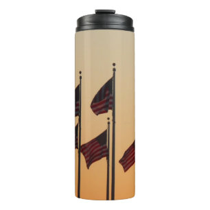 Bouteilles Isothermes Drapeaux au coucher du soleil Patriotique américai