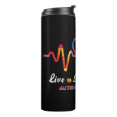 Bouteilles Isothermes Drawstring closurelie, amour, accepter, autisme, a (Tourné sur la gauche)