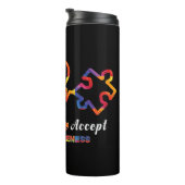 Bouteilles Isothermes Drawstring closurelie, amour, accepter, autisme, a (Tourné sur la droite)