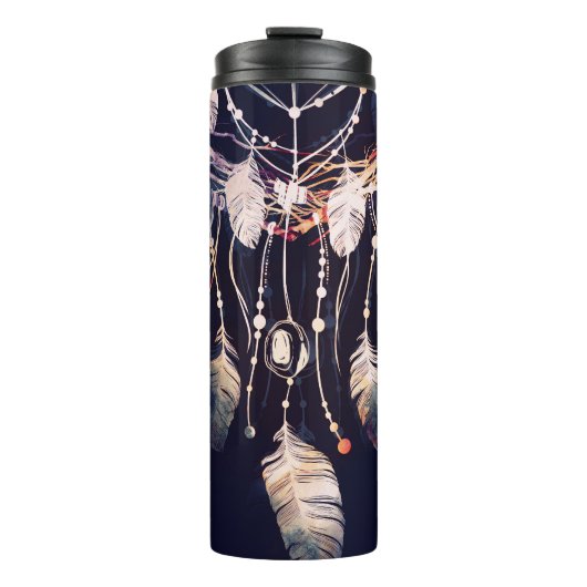 Bouteilles Isothermes Dreamcatcher, branches, style boho, art numérique. (Devant)
