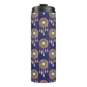 Bouteilles Isothermes Dreamcatchers Plumes Aquarelle Texture transparent