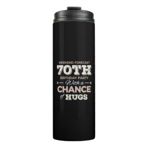 Bouteilles Isothermes Drôle 70ème anniversaire de dire