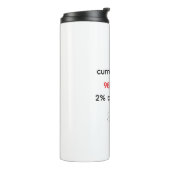 Bouteilles Isothermes Drôle "98% Fatigué, 2% Le Croissant (Tourné sur la gauche)