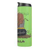 Bouteilles Isothermes Drôle bulldozer de conduite de taureaux (Tourné sur la droite)