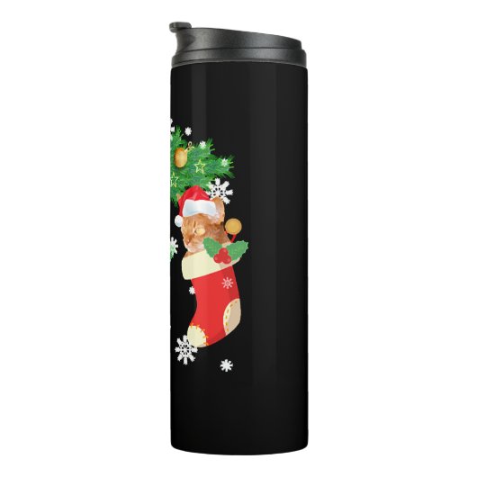 Bouteilles Isothermes Drôle cadeau de Noël T Chemise Trois Chat Abyssini (Tourné sur la droite)