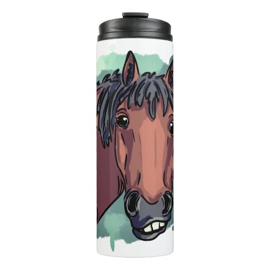 Bouteilles Isothermes Drôle cheval (Devant)