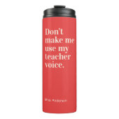 Bouteilles Isothermes Drôle Citation de l'enseignant Rouge (Devant)